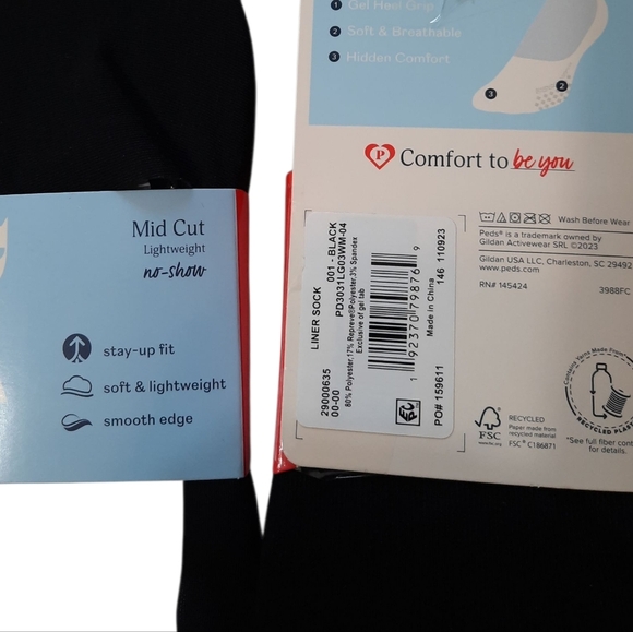 NWT PEDS Cushion No-Show Womens Socks 8-12 2 Pairs - Picture 7 of 7